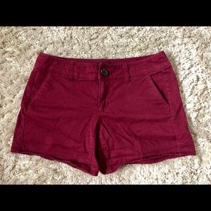 American eagle maroon shorts